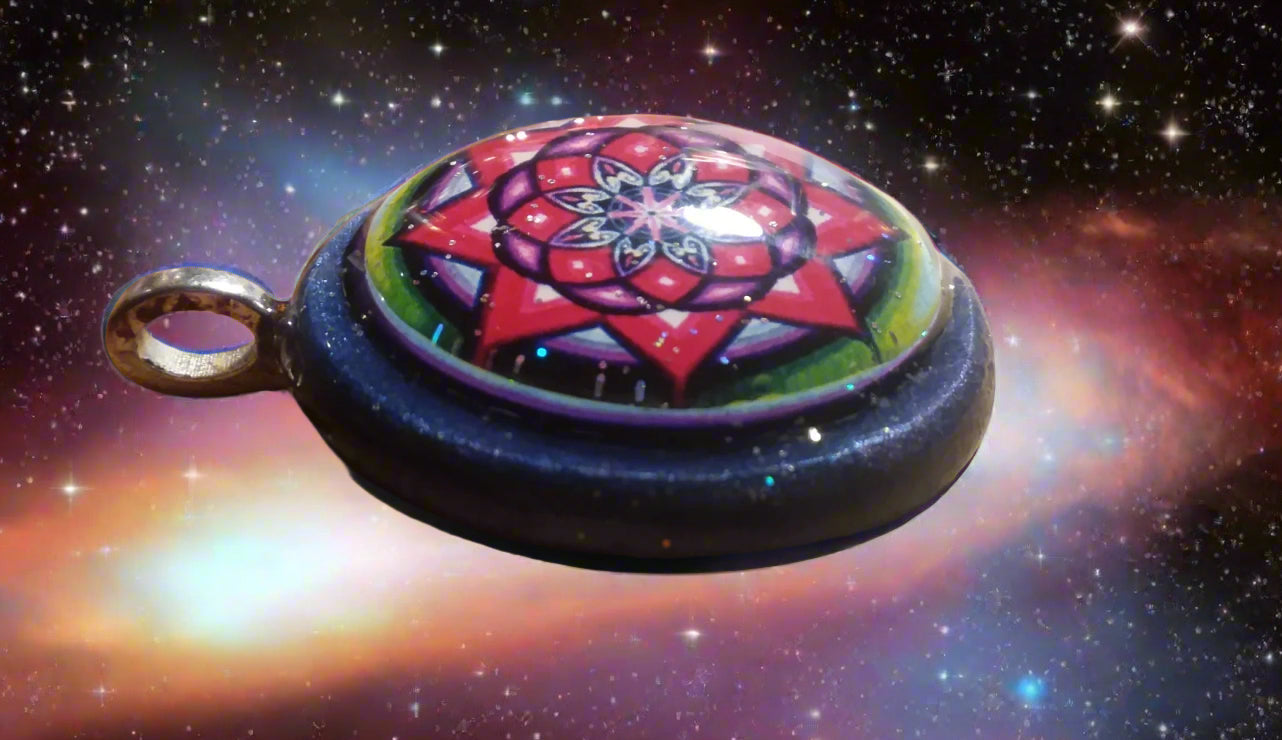 Star Flower Mandala Pendant