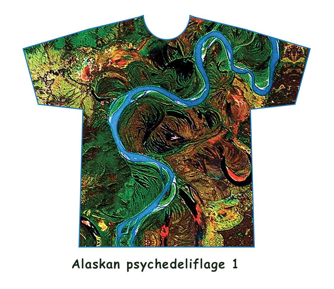 Alaskan Geouflage motif T Shirt