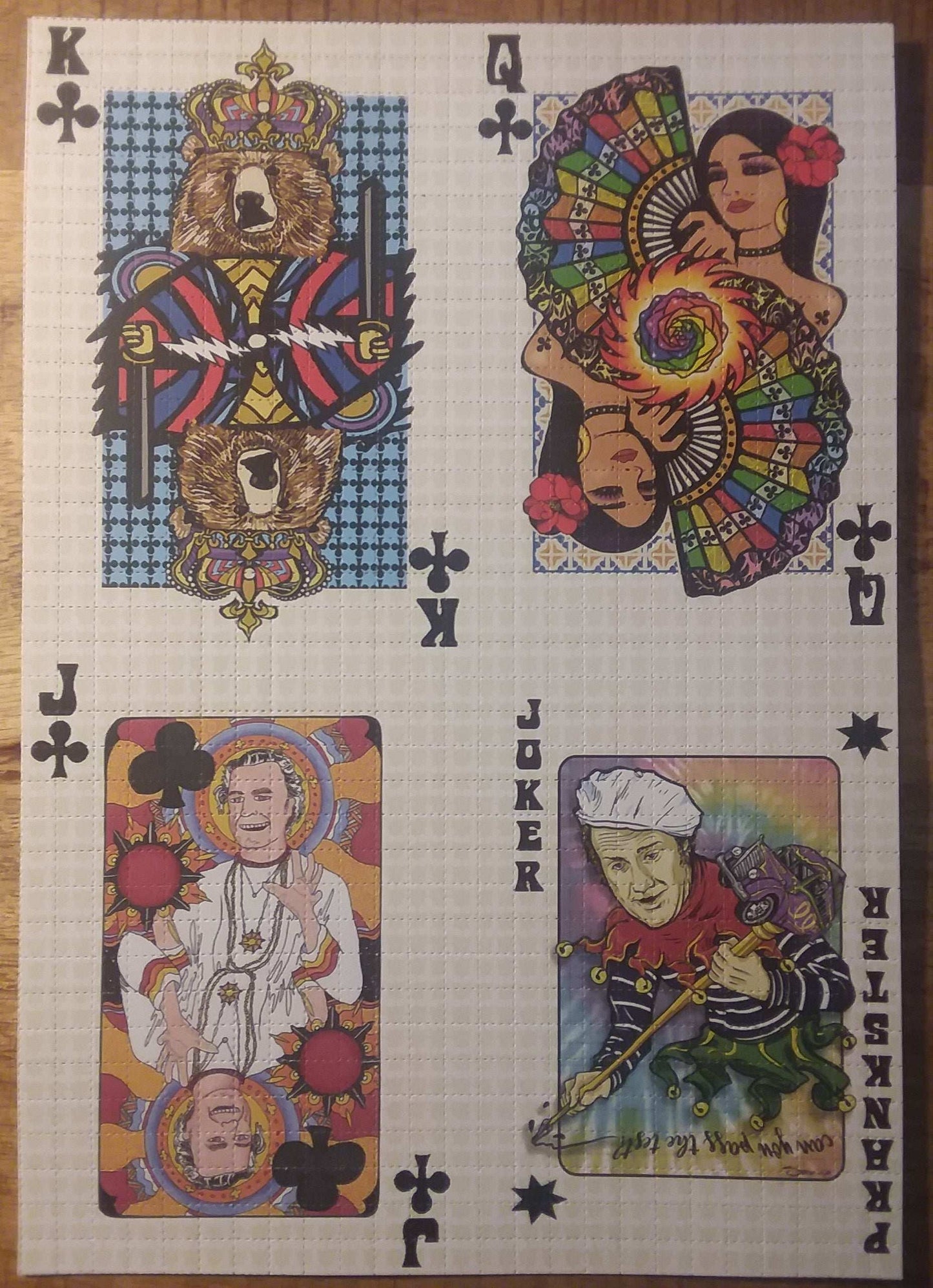 Bicycle Day Playing Cards Blotter art Set