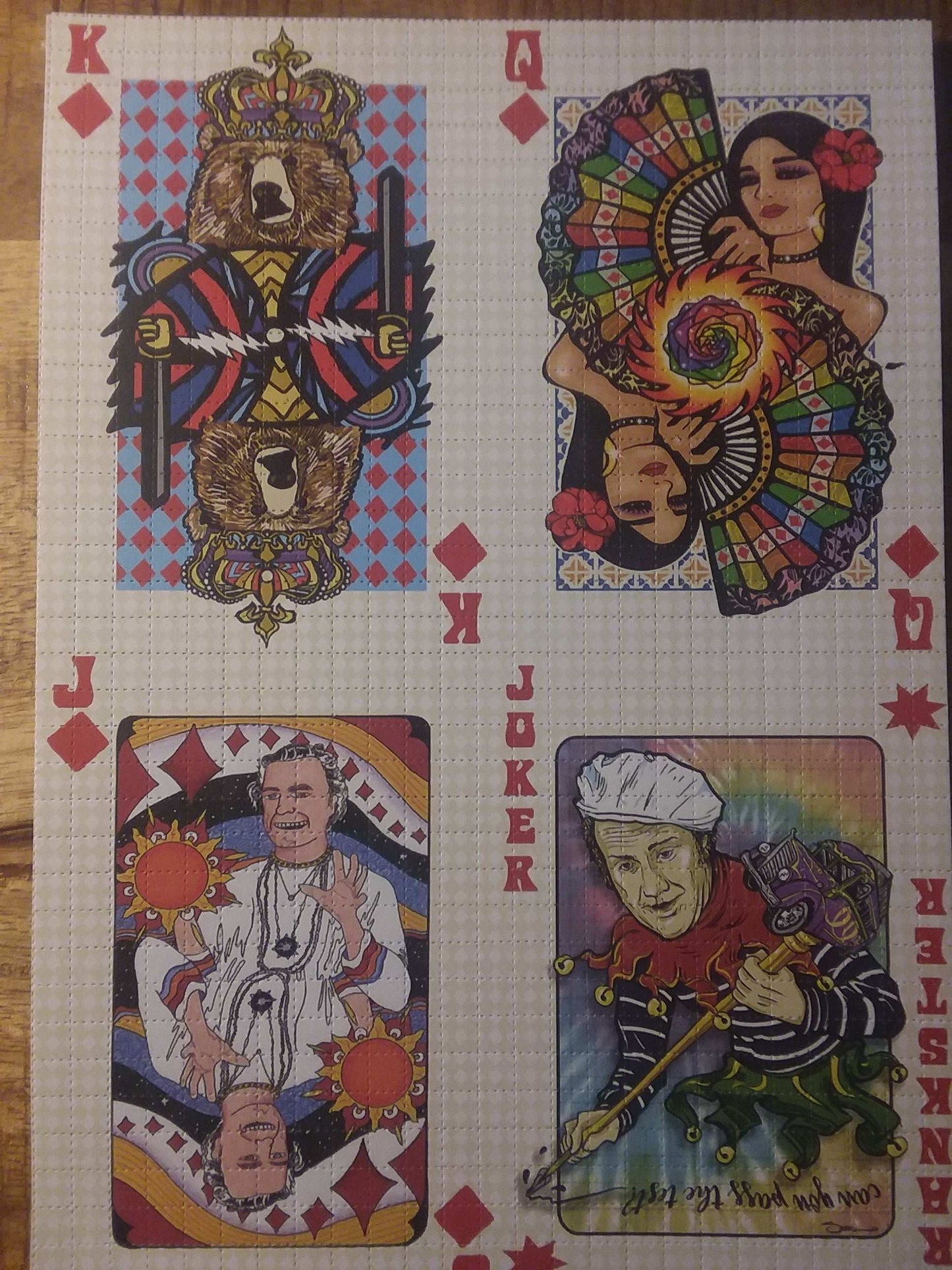 Bicycle Day Playing Cards Blotter art Set