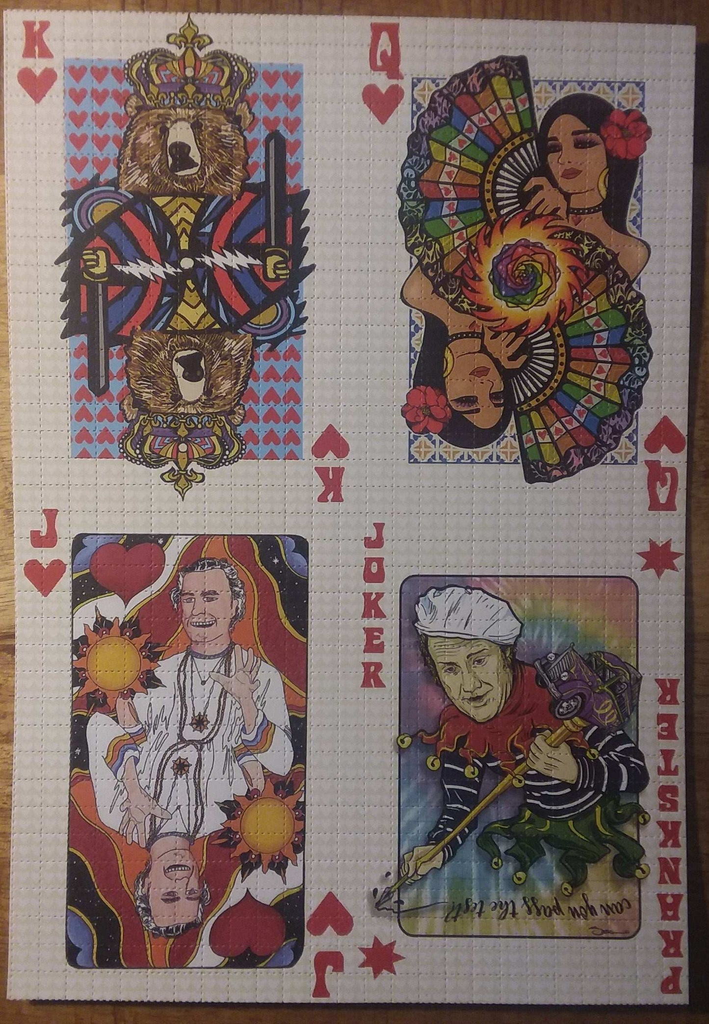 Bicycle Day Playing Cards Blotter art Set