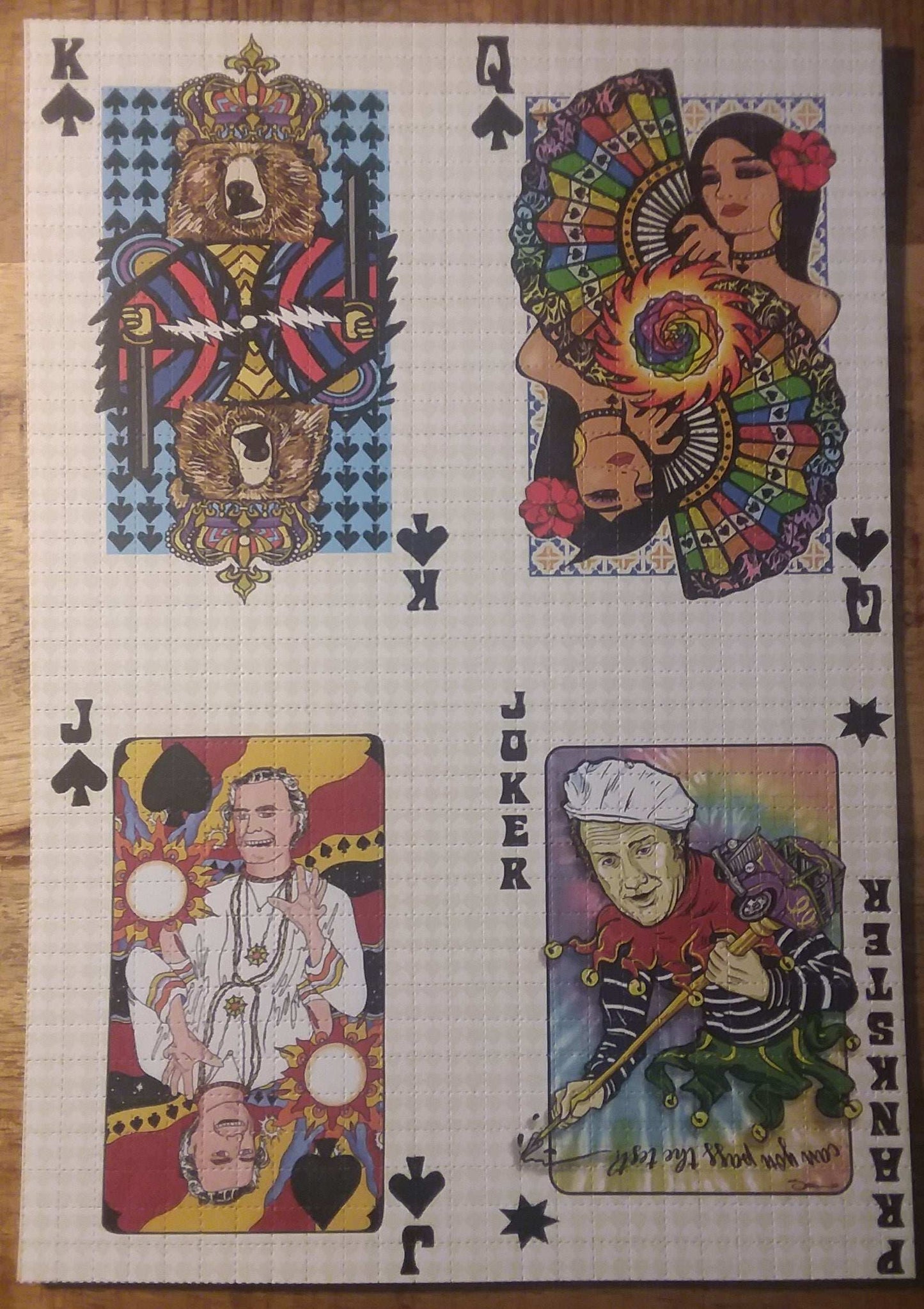 Bicycle Day Playing Cards Blotter art Set