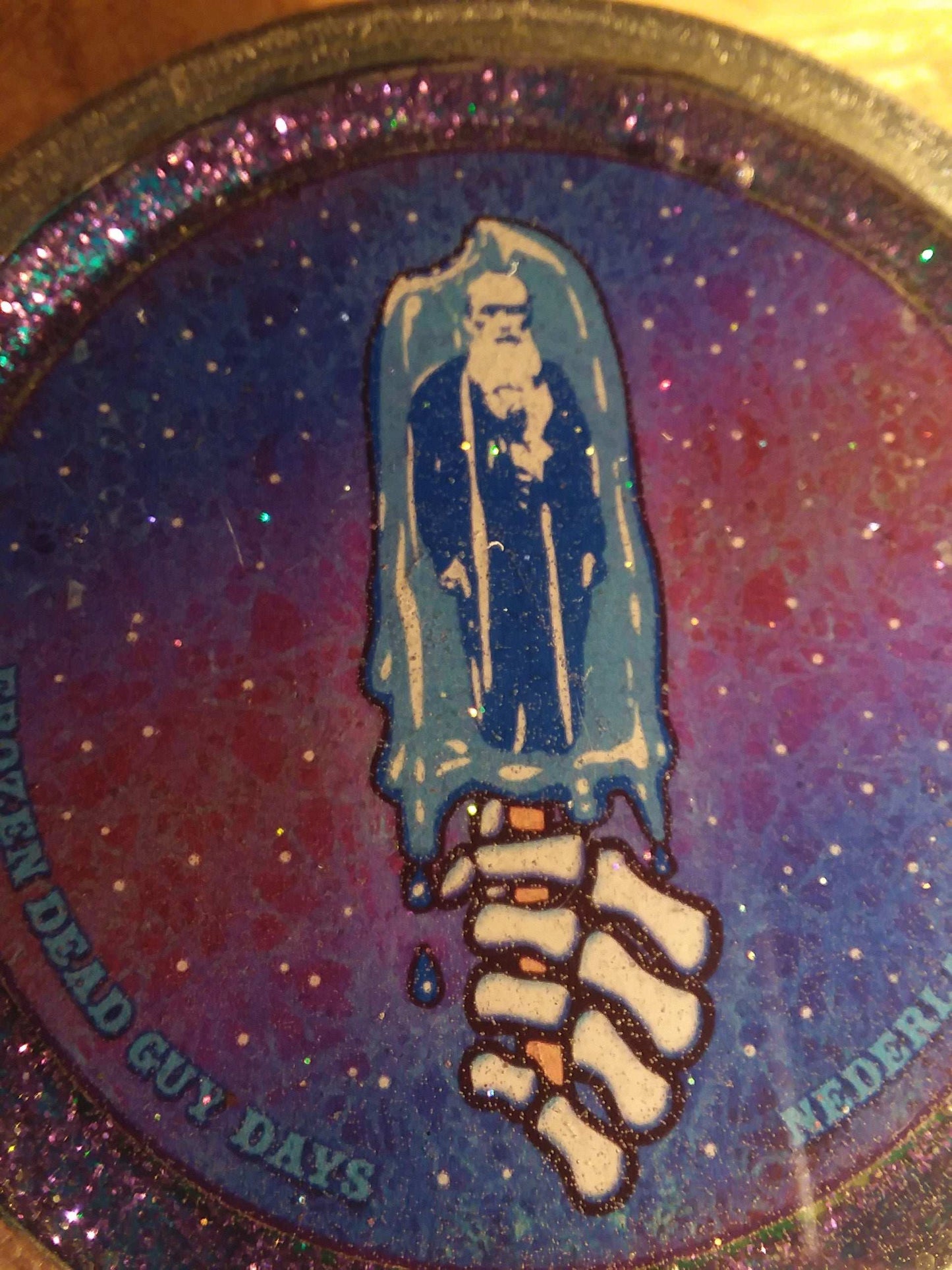 FDGD Grampopsicle on frosty Lg Mason Jar Lid