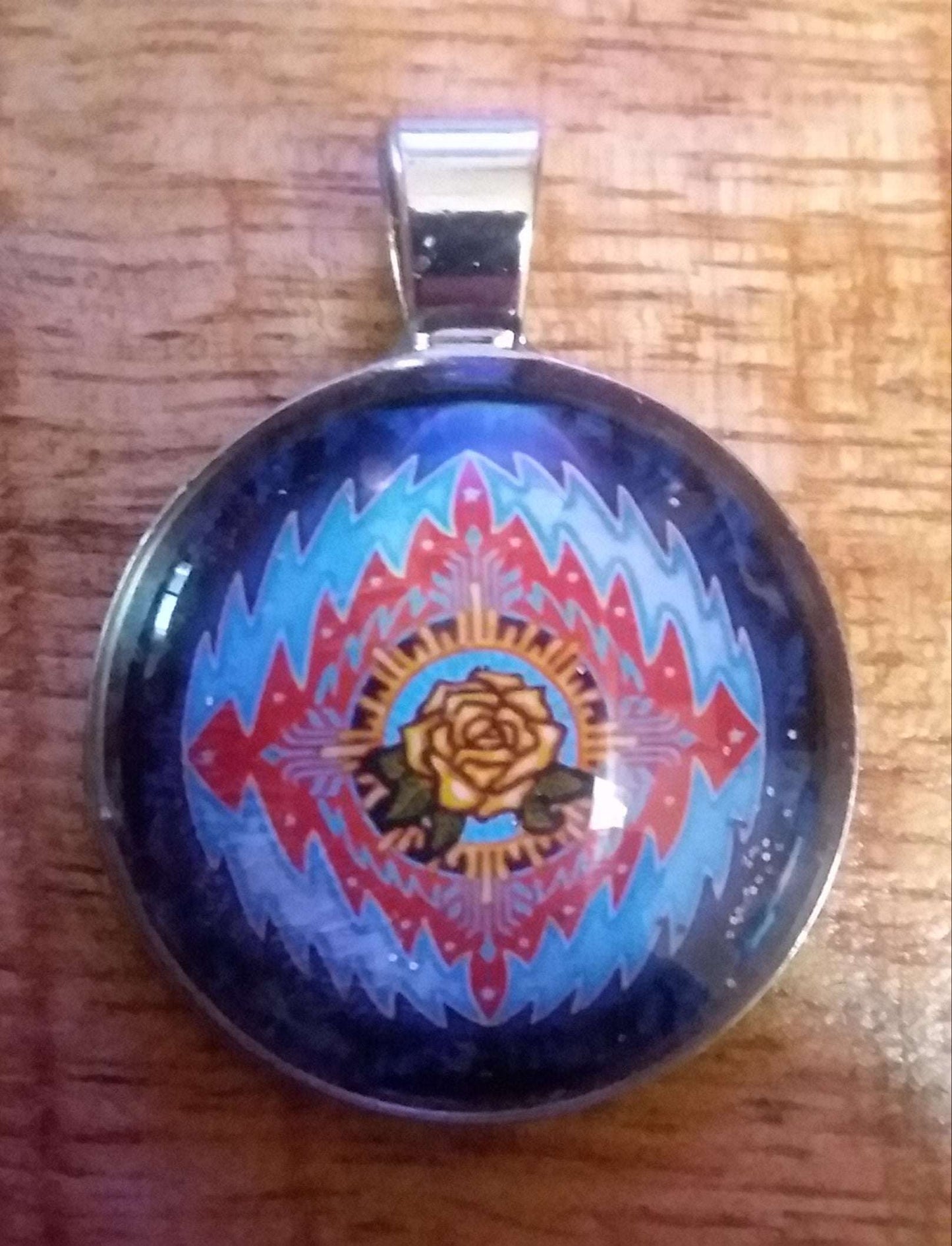 Golden Rose and Bolts GD50 design Pendant/Charm