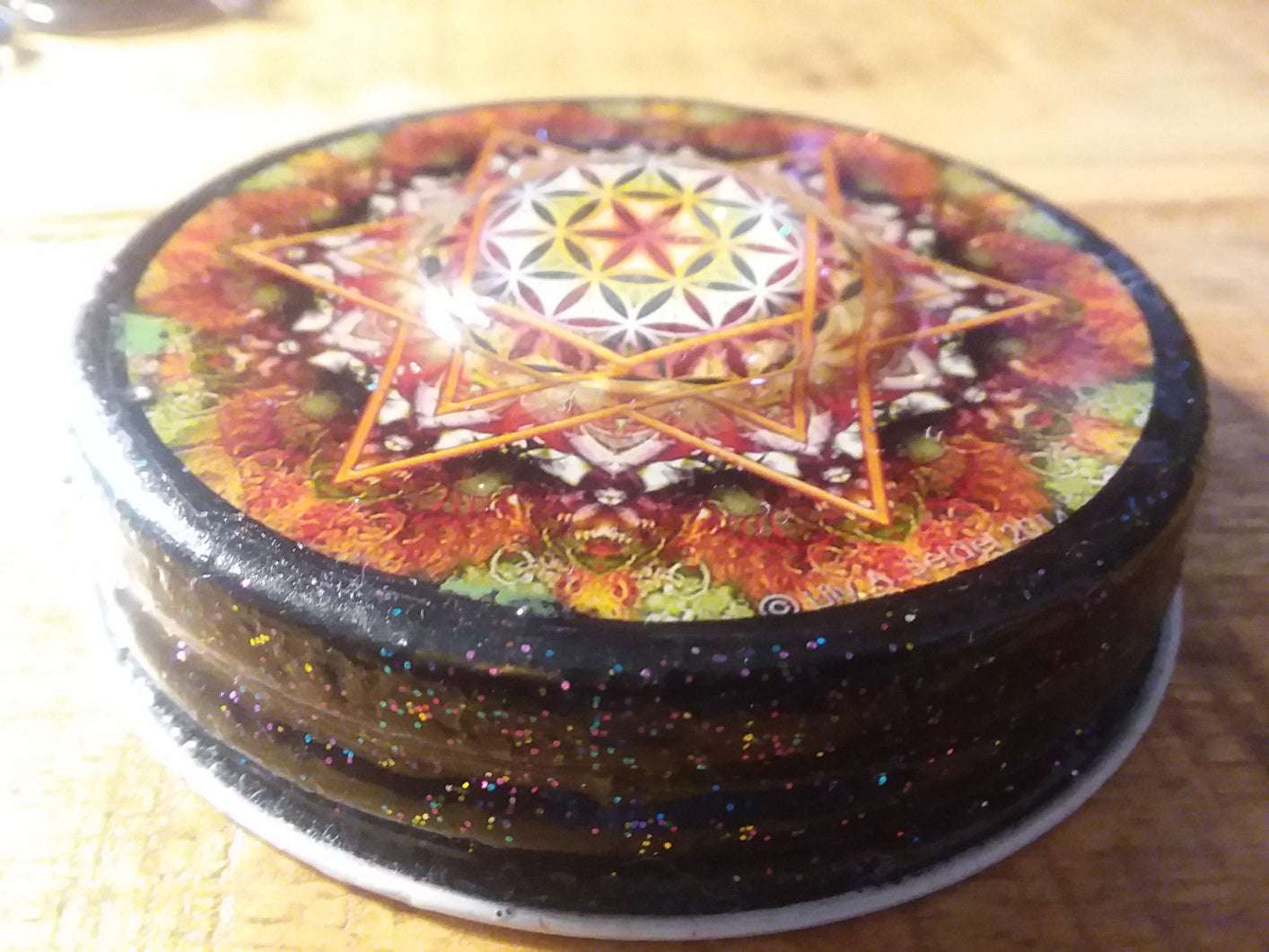 Sacred Geometry Mandala LID for Mason Jars