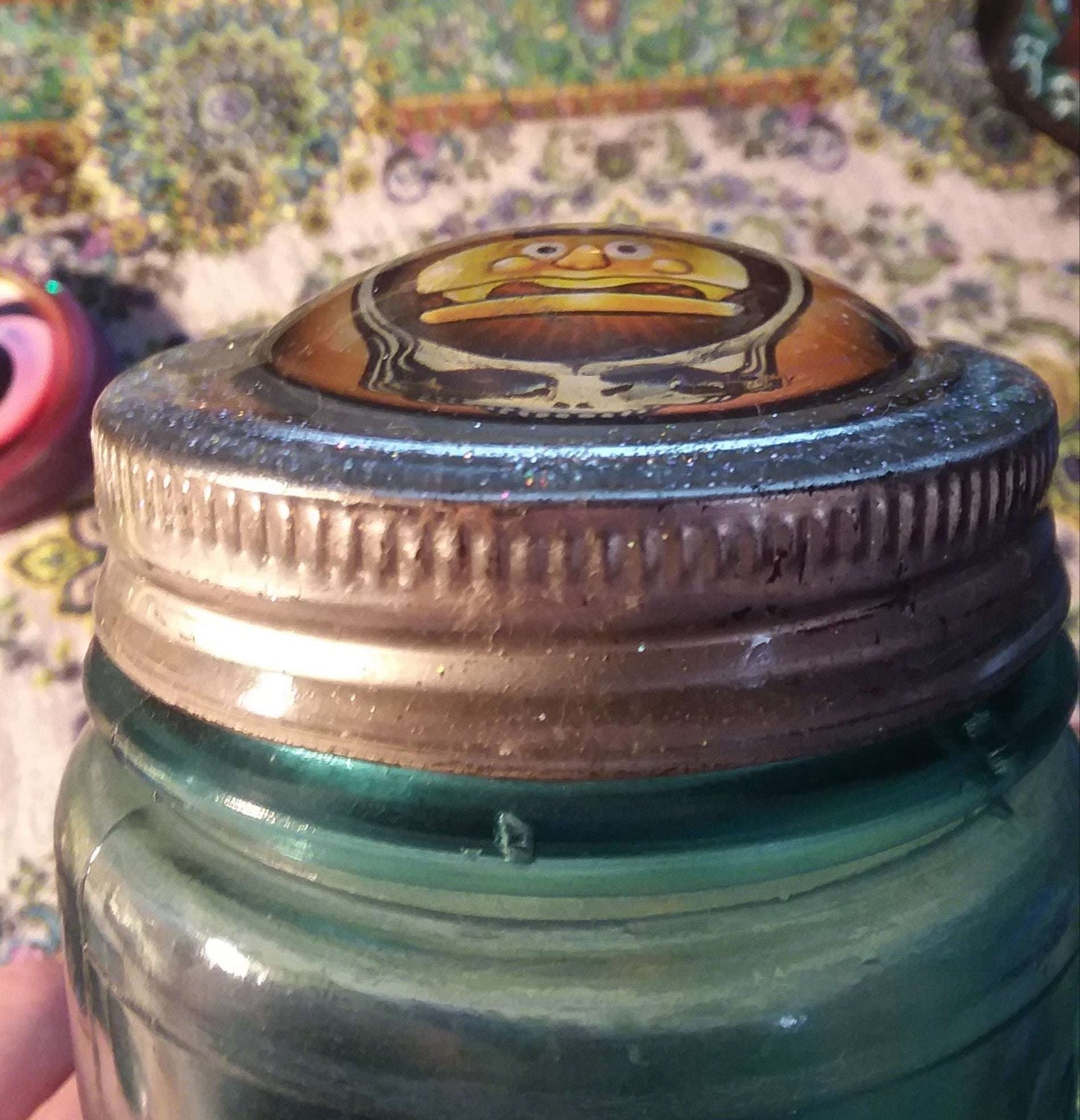Steal Your Mayor McCheese custom Mason Jar Lid Leftover Salmon Grateful Dead