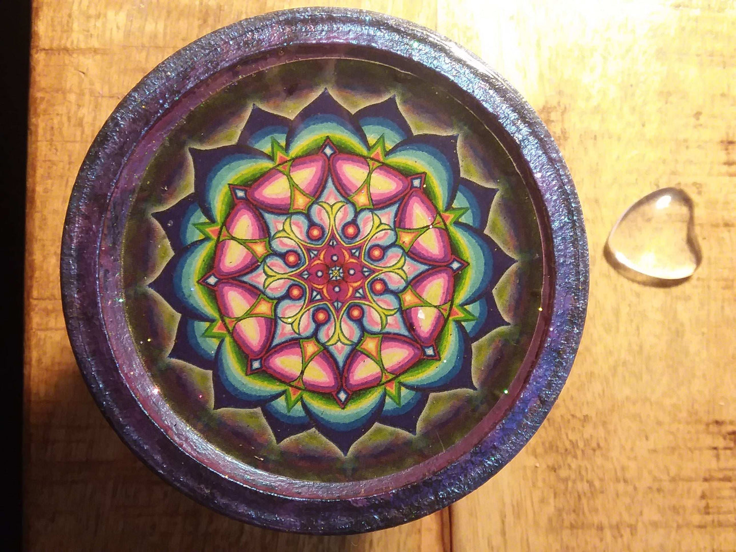 Passion Flower design Mason Jar Lid