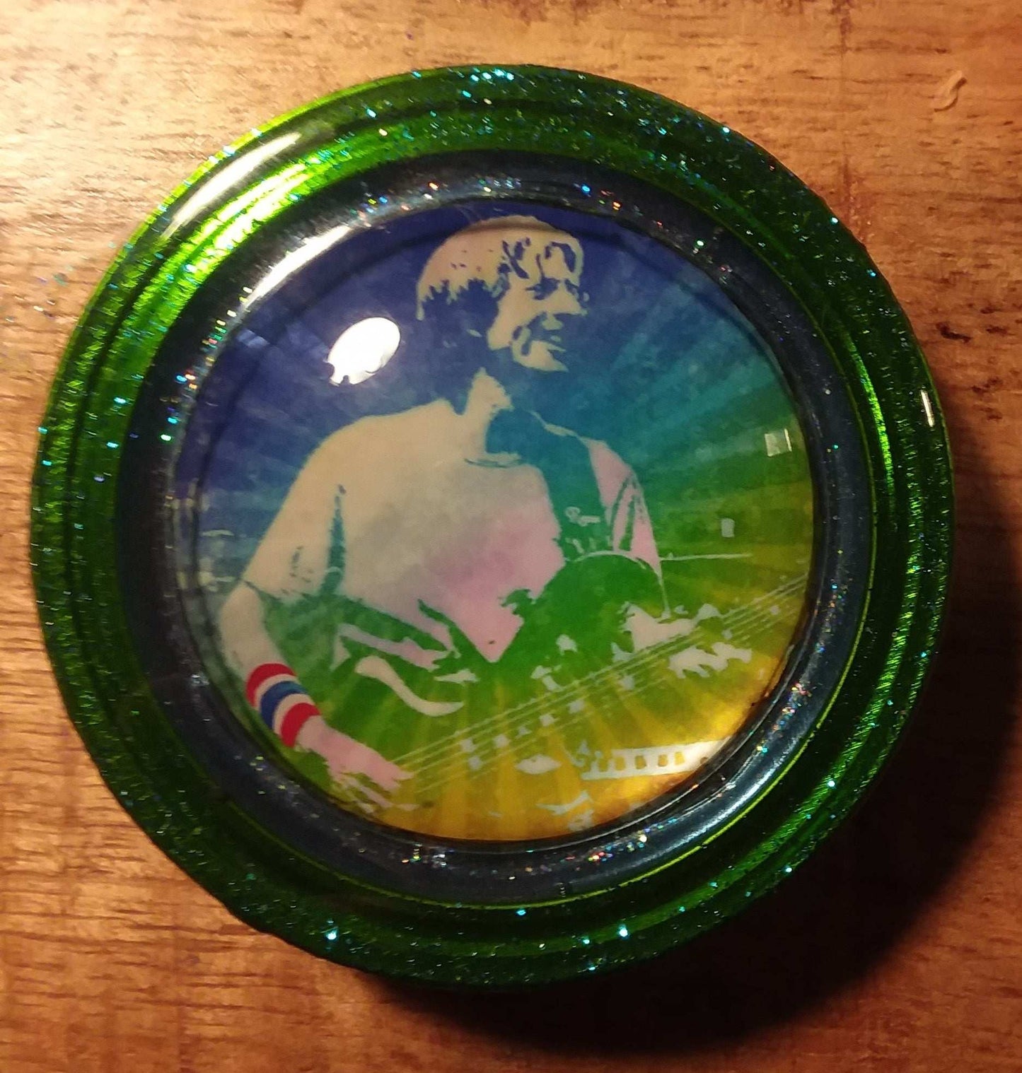 Phil Lesh image Domed Mason Jar Lid