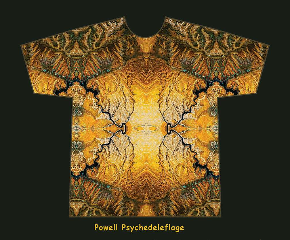 Aztec Geographidelic Terrain T Shirt By Rizzi DayO Knight