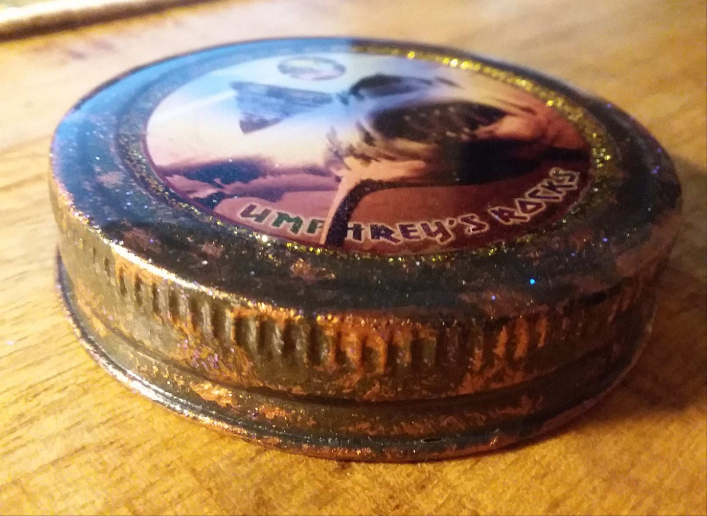 Umphrey's Rocks! Red Rocks Lid for Mason Jars