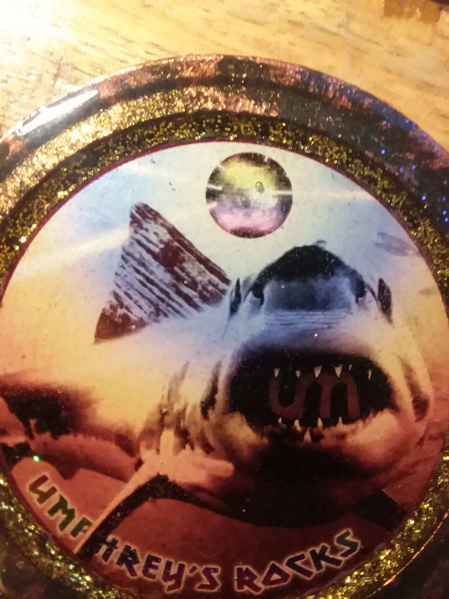 Umphrey's Rocks! Red Rocks Lid for Mason Jars