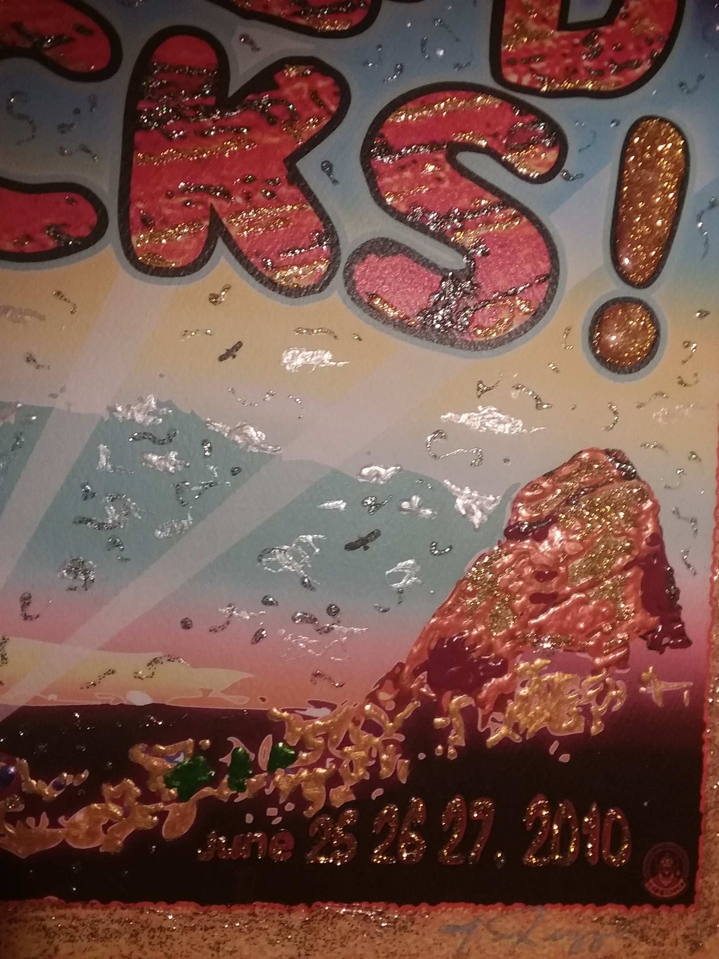 WidespREaD ROCKS! Embellished LP size print