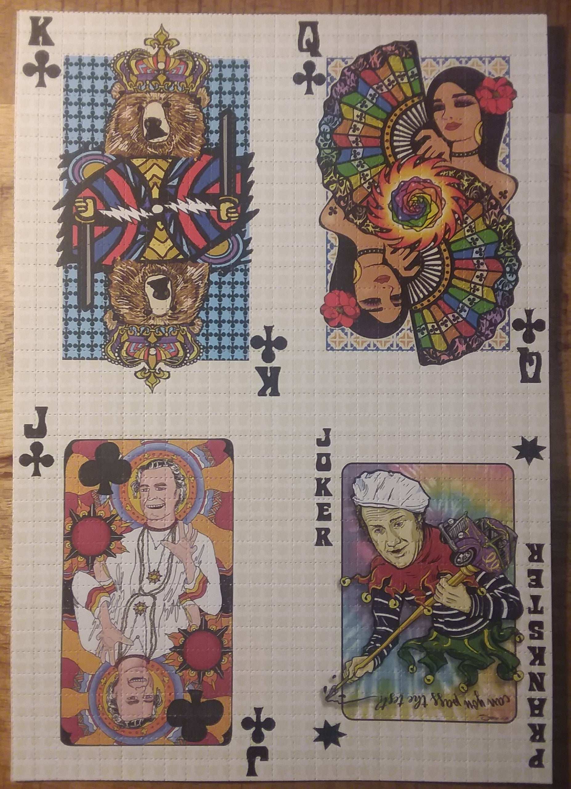 Bicycle Day Playing Cards Blotter art Set