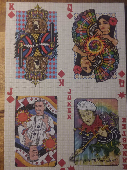 Bicycle Day Playing Cards Blotter art Set