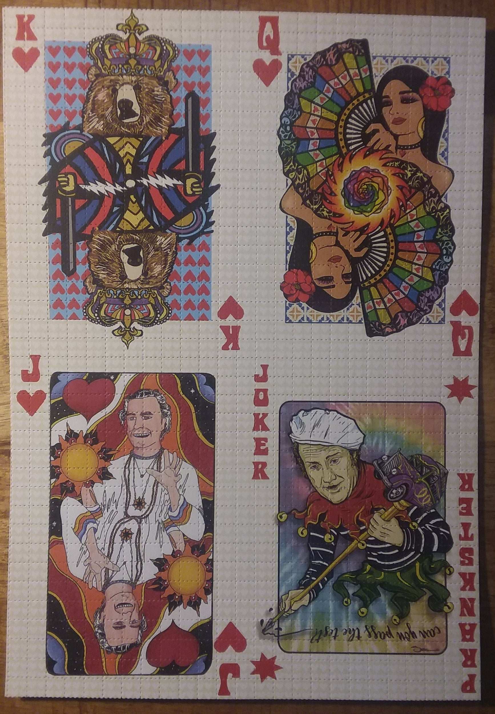 Bicycle Day Playing Cards Blotter art Set