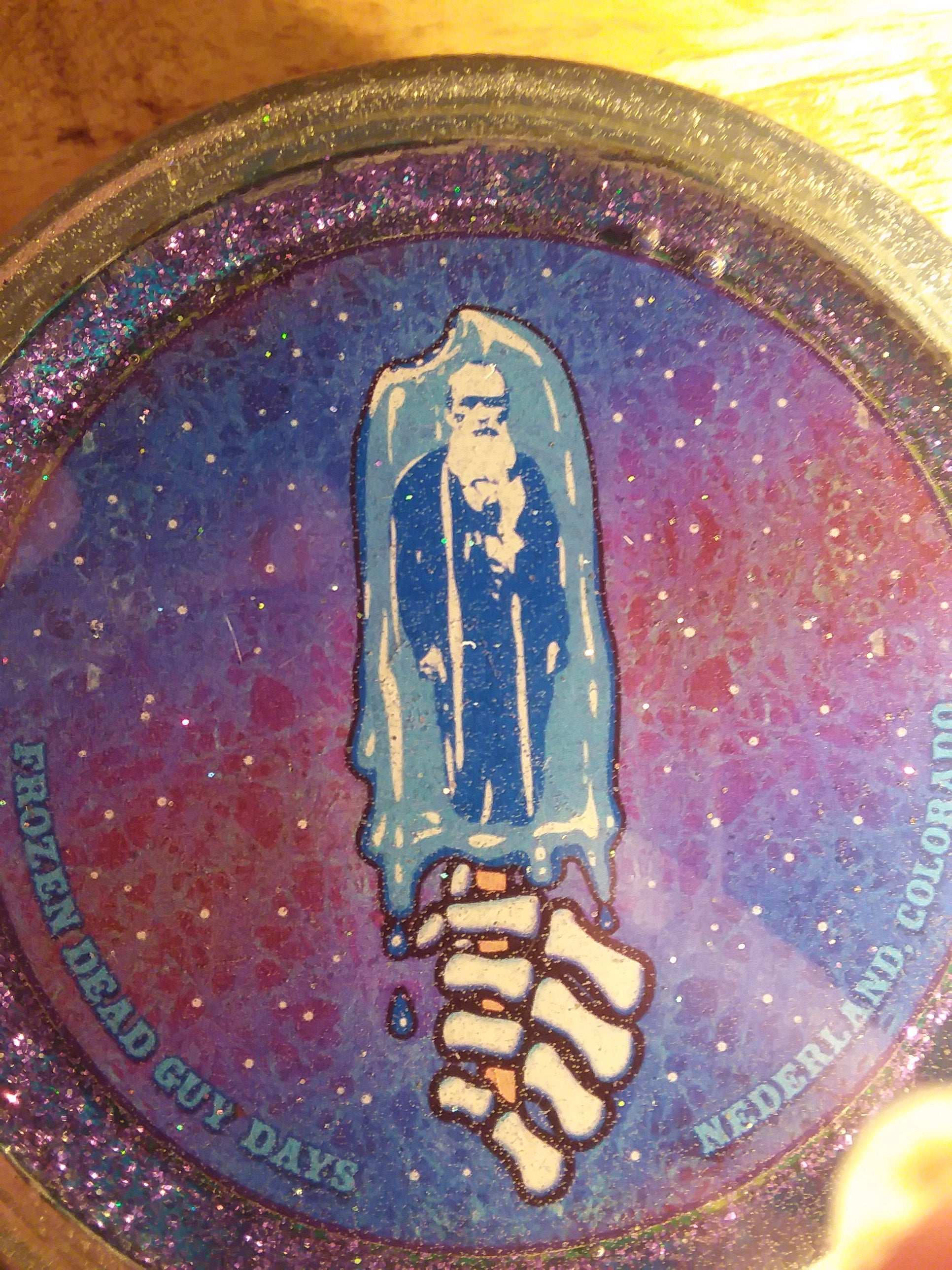 FDGD Grampopsicle on frosty Lg Mason Jar Lid