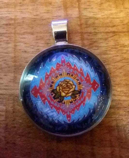 Golden Rose and Bolts GD50 design Pendant/Charm