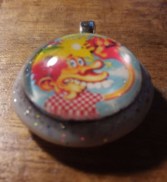 Ice Cream Kid - Stanley Mouse design on shell- Pendant charm
