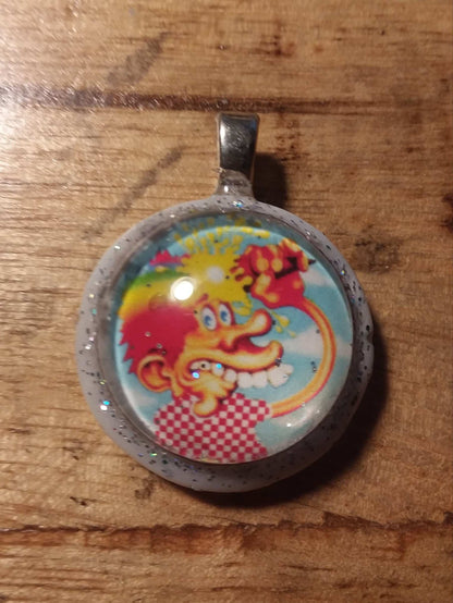 Ice Cream Kid - Stanley Mouse design on shell- Pendant charm
