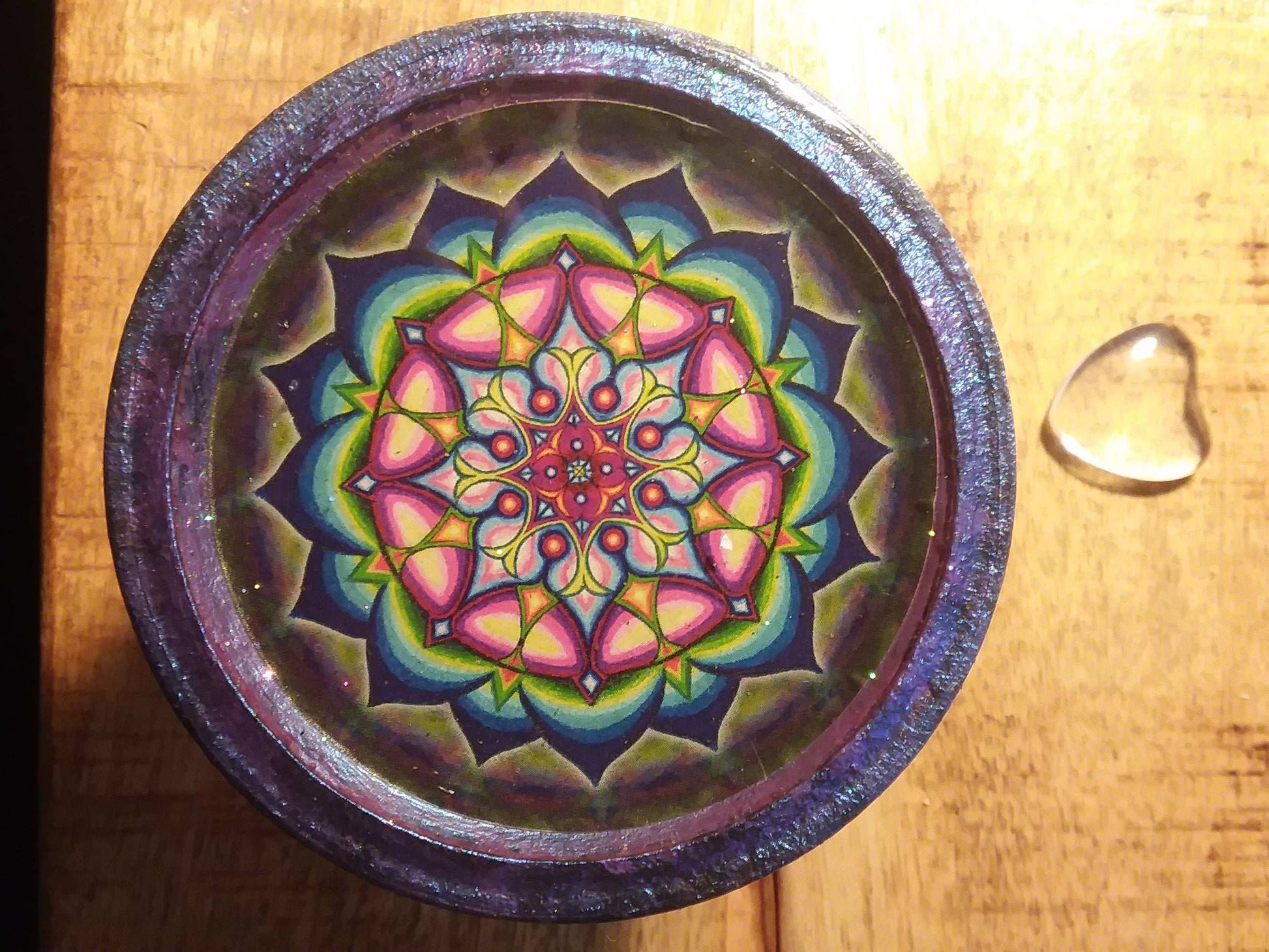 Passion Flower design Mason Jar Lid