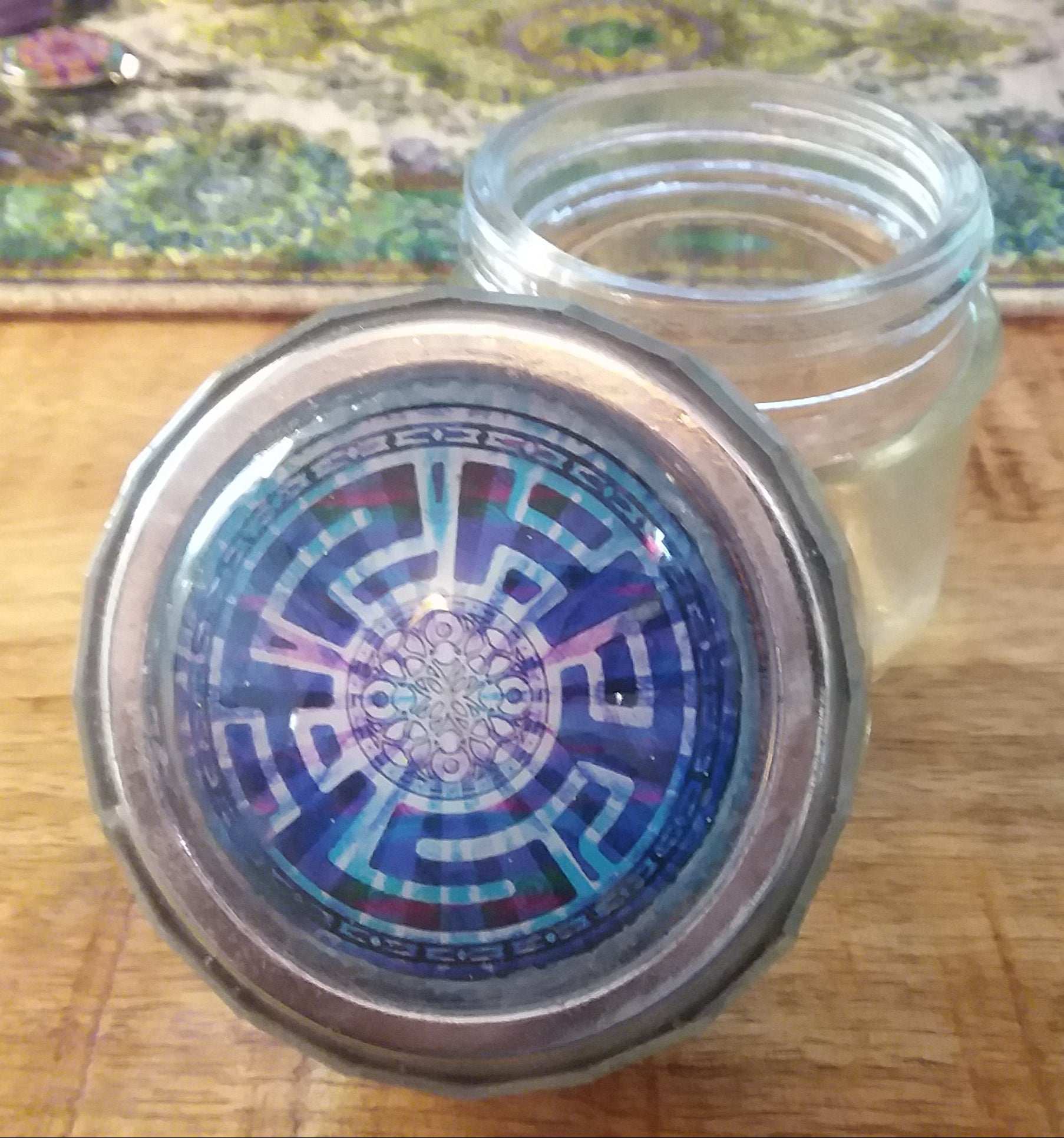 Phish Maze Crop Circle Disco Lid and Jar
