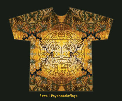 Aztec Geographidelic Terrain T Shirt By Rizzi DayO Knight