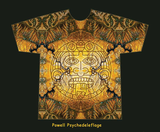 Aztec Geographidelic Terrain T Shirt By Rizzi DayO Knight