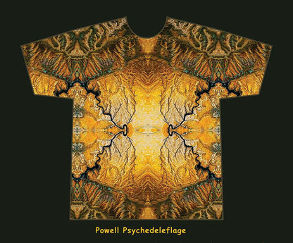 Aztec Geographidelic Terrain T Shirt By Rizzi DayO Knight