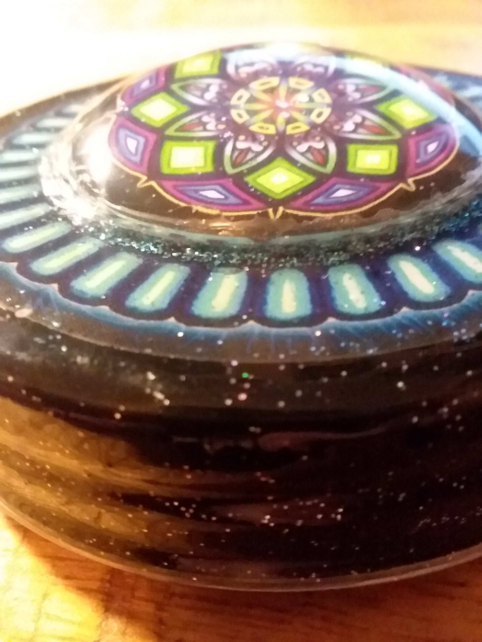 Stash Jar Lid DOK with under cover jar and cap