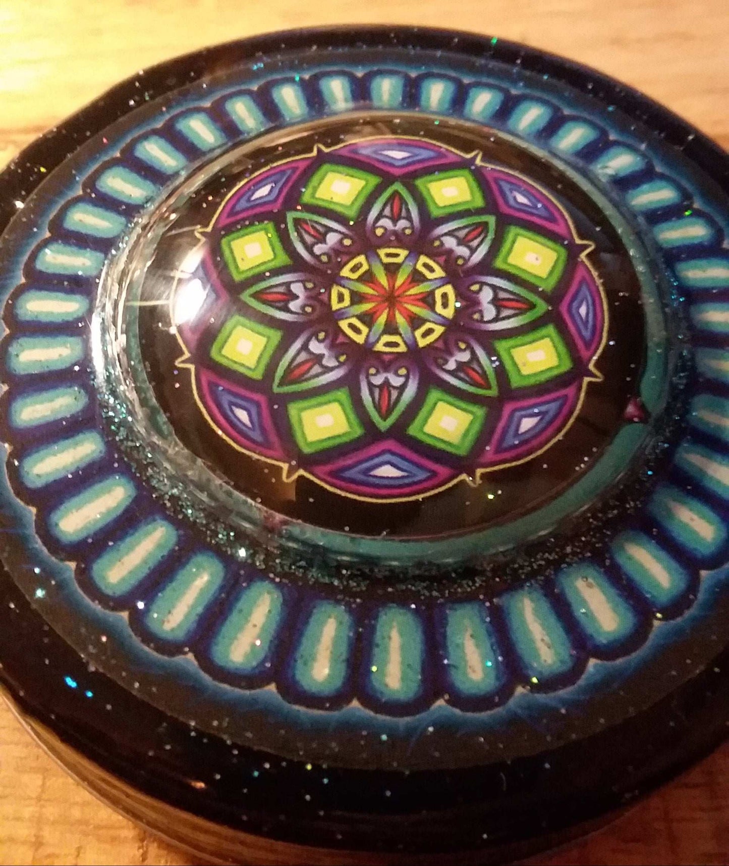 Stash Jar Lid DOK with under cover jar and cap