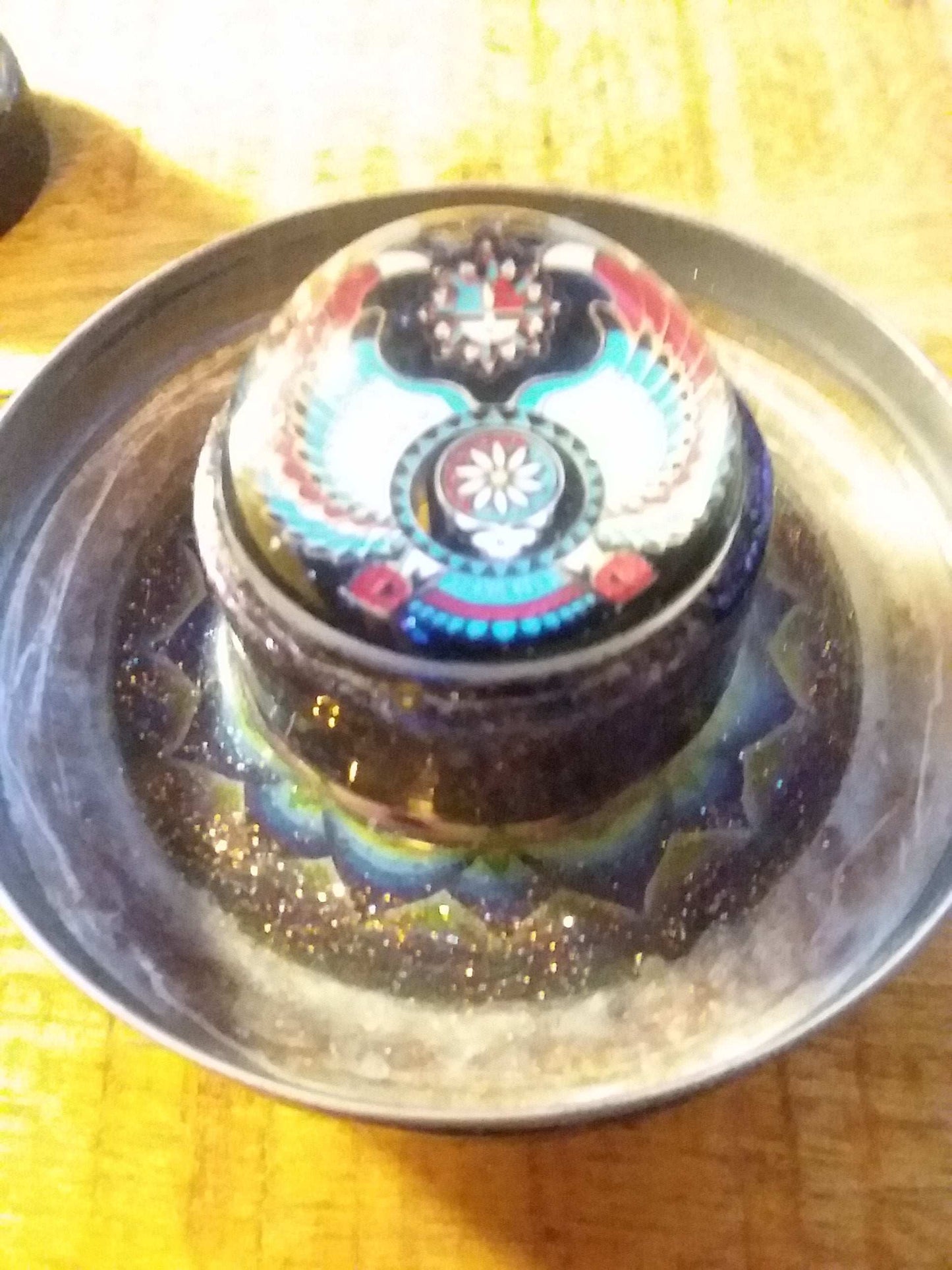 Stash Jar Lid DOK with under cover jar and cap