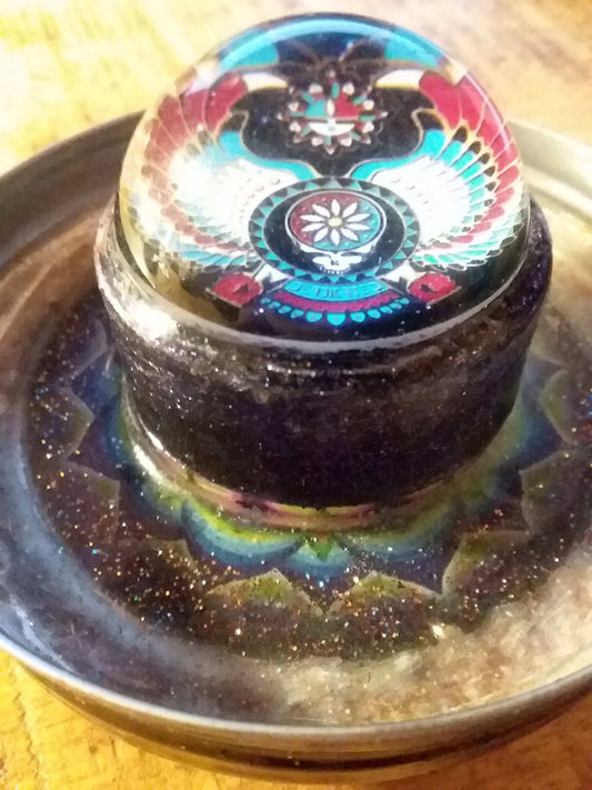 Stash Jar Lid DOK with under cover jar and cap