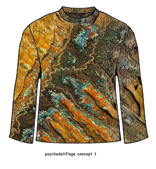 Geographedelic Terrain Long Sleeve