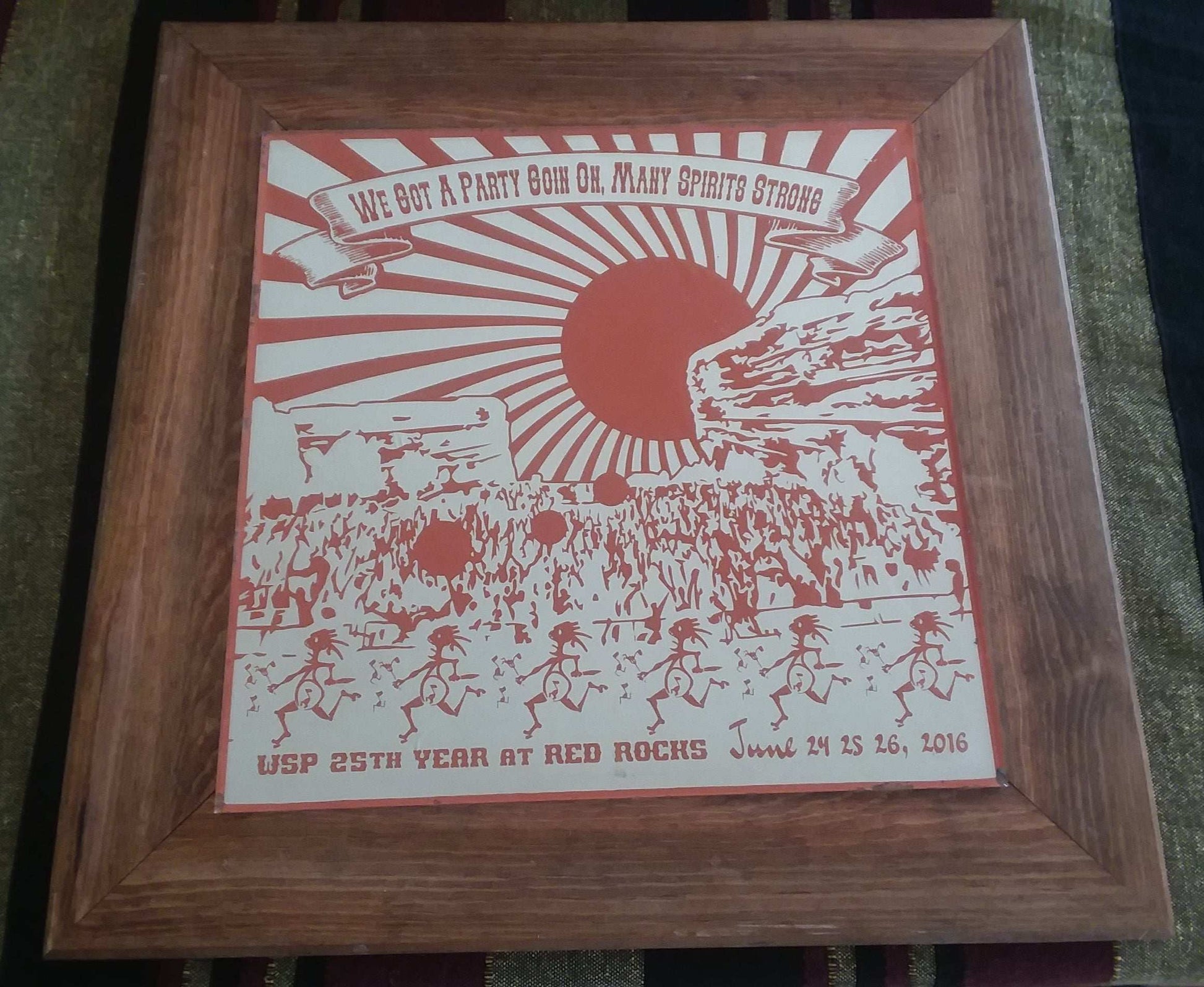 Widespread Panic Red Rocks Blue Indian Mirror June 24.25.26, 2016