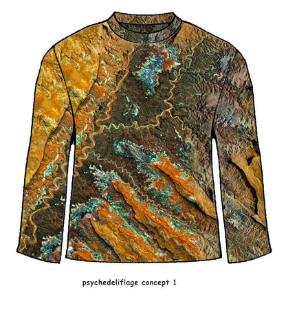 Geographedelic Terrain Long Sleeve